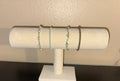 Feelin' Lucky Set – Green, Gold & White Seed Bead Bracelets